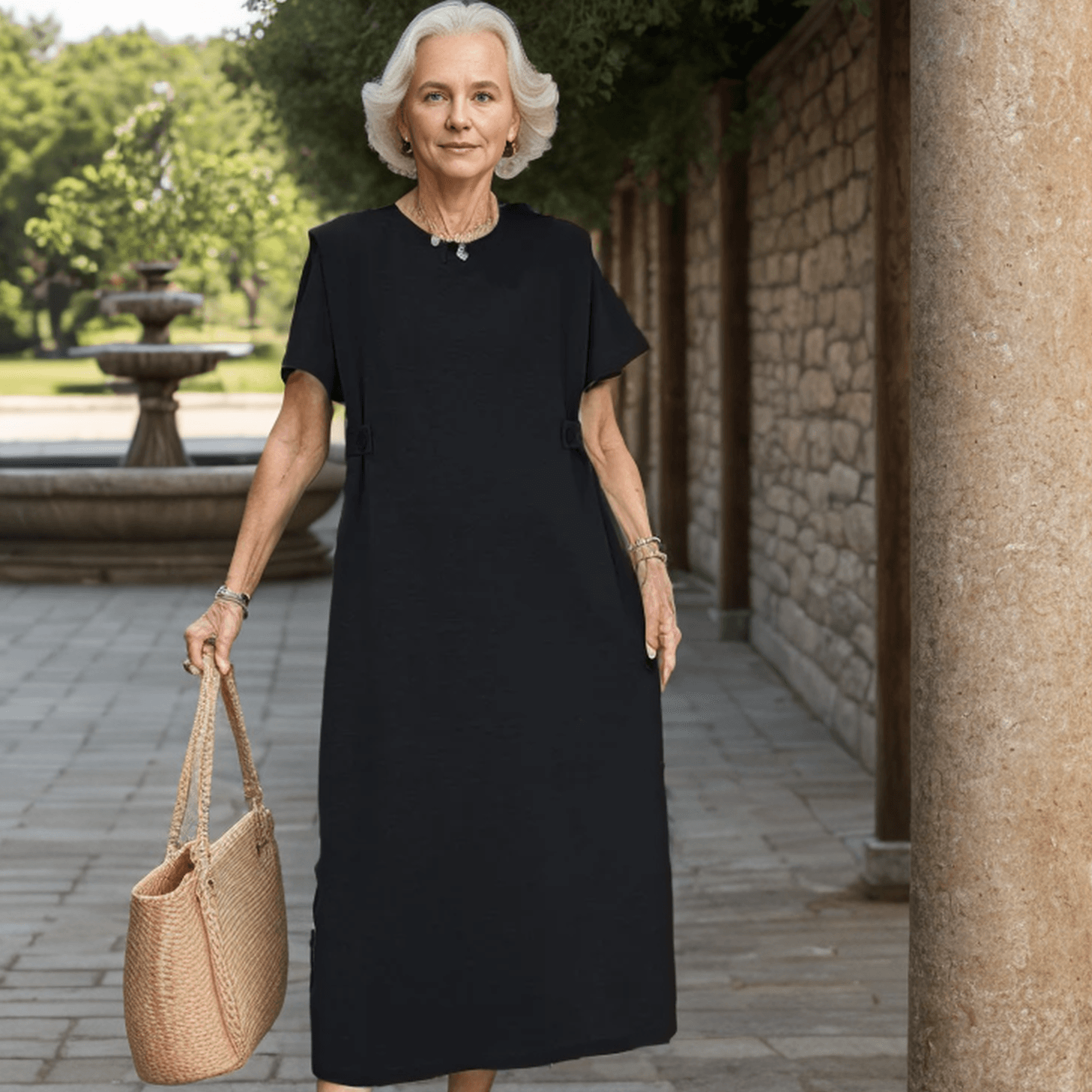 Vestido Despojado Alice™ em Algodão Soft / Caimento Soltinho e Conforto para o seu Dia a Dia!