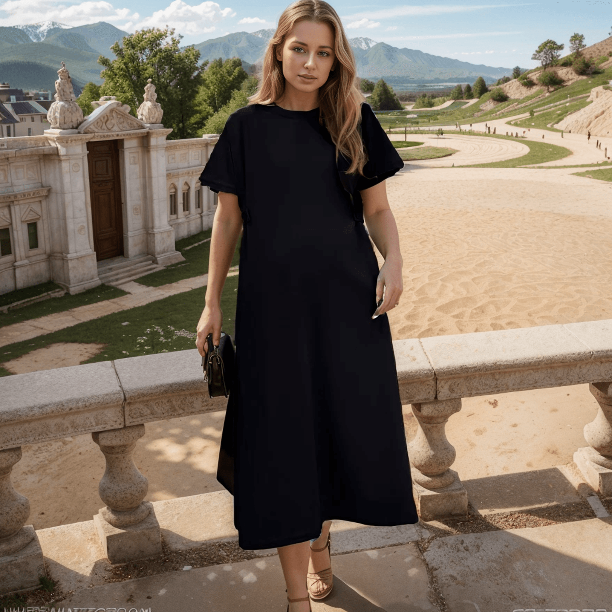 Vestido Despojado Alice™ em Algodão Soft / Caimento Soltinho e Conforto para o seu Dia a Dia!