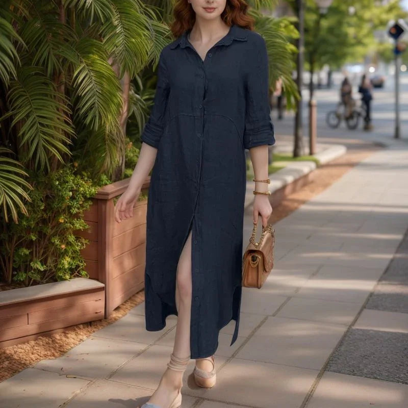 Vestido Camila (Feito em Linho de Algodão)